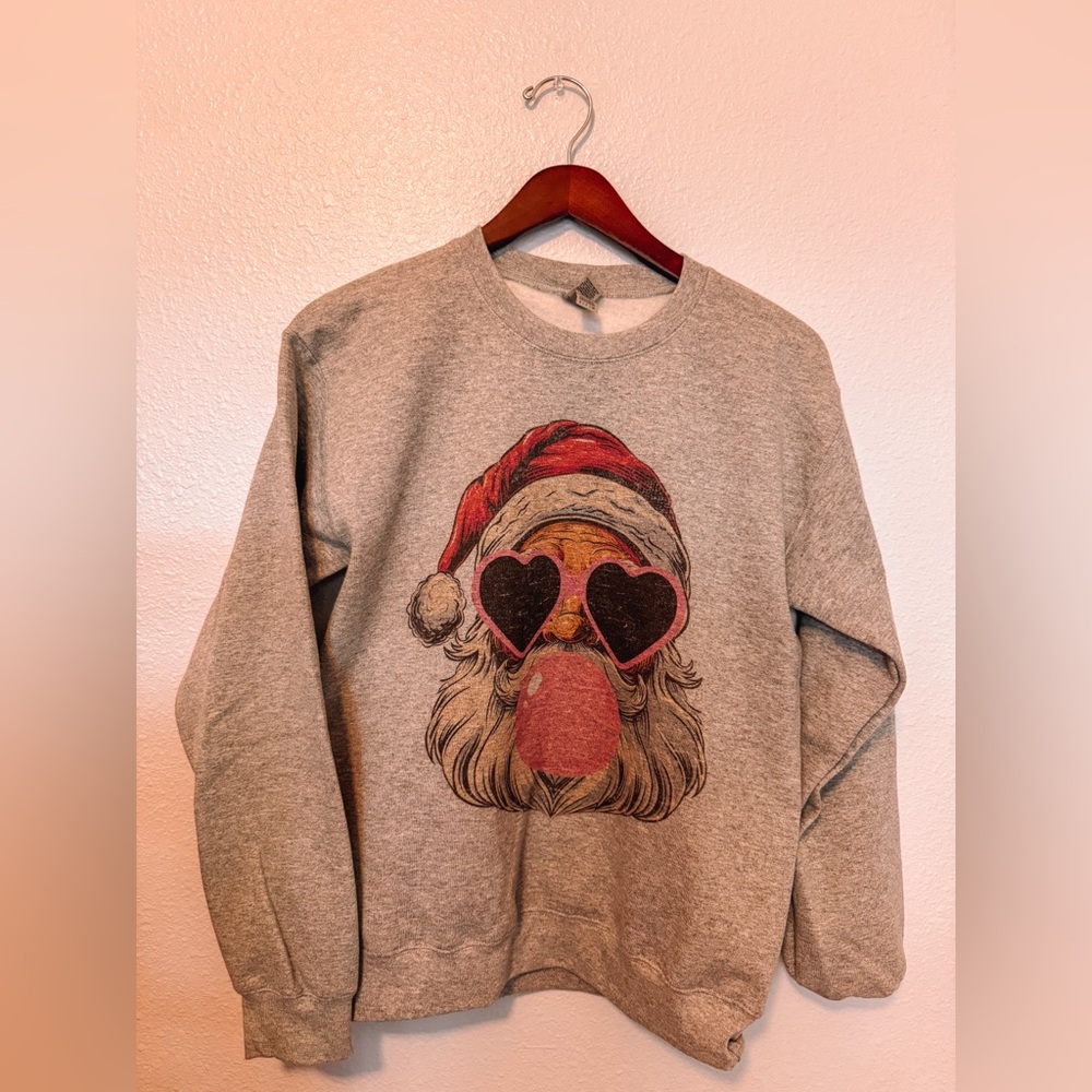 CUTE SANTA BUBBLEGUM CHRISTMAS SWEATER